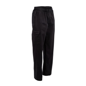 Koksbuis Unisex Fit Cargo Zwart - Maat M - Chef Works - Fourniresto