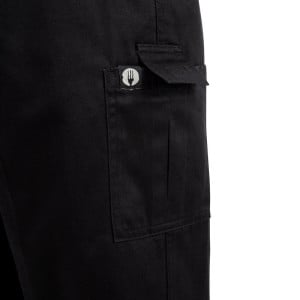 Koksbuis Unisex Fit Cargo Zwart - Maat S - Chef Works - Fourniresto