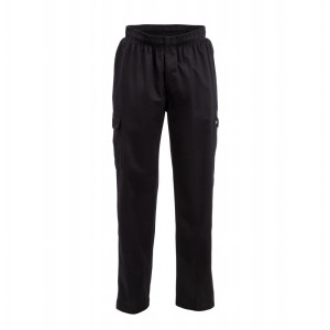 Pantalon de Cuisine Mixte Fit Cargo Noir - Taille XXL - Chef Works - Fourniresto