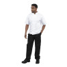 Witte korte mouwen koksbuis Boston - Maat L - Whites Chefs Clothing - Fourniresto