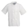 White Short Sleeve Boston Kitchen Jacket - Size XS - Whites Chefs Clothing - Fourniresto