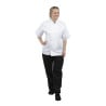 White Short Sleeve Boston Kitchen Jacket - Size XS - Whites Chefs Clothing - Fourniresto