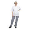 Küchenhose Mixte Vegas mit kleinen blauen und weißen Karos - Größe S - Whites Chefs Clothing - Fourniresto