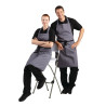 Schort Schort Grijs Antraciet van Polycotton 711 x 965 mm - Whites Chefs Clothing - Fourniresto