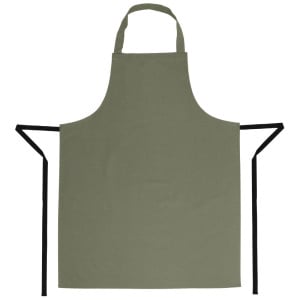 Schürze Latz Olive aus Polycotton 711 x 965 mm - Whites Chefs Clothing - Fourniresto