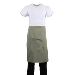 Kellnerschürze Olive aus 100% Polycotton 1000 x 700 mm - Whites Chefs Clothing - Fourniresto