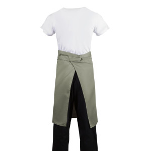 Kellnerschürze Olive aus 100% Polycotton 1000 x 700 mm - Whites Chefs Clothing - Fourniresto