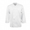 Witte unisex koksbuis met lange mouwen Calgary - Maat M - Chef Works - Fourniresto