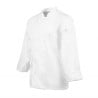 Witte unisex koksbuis met lange mouwen Calgary - Maat M - Chef Works - Fourniresto