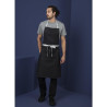 Schürze Latz Denim Schwarz Southside aus Polycotton 700 x 1000 mm - Whites Chefs Clothing - Fourniresto