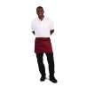 Schort van Bordeaux kort polycotton 373 x 750 mm - Whites Chefs Clothing - Fourniresto