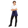 Schort van Kort Marineblauw Serveerder in Polycotton 373 x 750 mm - Whites Chefs Clothing - Fourniresto