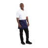 Schort van Kort Marineblauw Serveerder in Polycotton 373 x 750 mm - Whites Chefs Clothing - Fourniresto