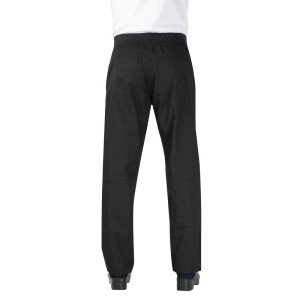 Schwarze Slim-Fit-Hose für Herren - Größe L - Chef Works - Fourniresto