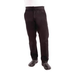 Slim zwarte broek voor heren - Maat XL - Chef Works - Fourniresto