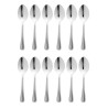 Round Stainless Steel Bead Soup Spoon - Set of 12 - Olympia - Fourniresto