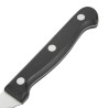 Couteau À Viande À Manche Noir Lame Dentée 215 Mm - Lot De 12 - Olympia - Fourniresto