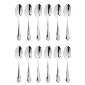 Teaspoon Dubarry in Stainless Steel - Set of 12 - Olympia - Fourniresto