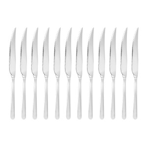 Meat or Pizza Mirror Knife 235 mm - Set of 12 - Olympia - Fourniresto