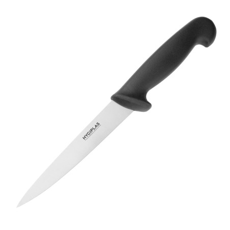 Messer mit 15 cm schwarzer Filetierklinge - Hygiplas - Fourniresto