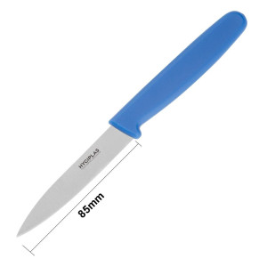 Couteau D'Office Bleu Lame 7,5 Cm - Hygiplas - Fourniresto