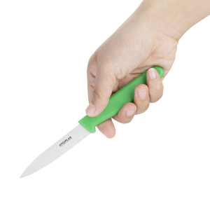 Messen Groen Lemmet 7,5 Cm - Hygiplas - Fourniresto