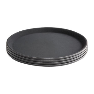 Plateau Rond Noir Antidérapant Ø 406 Mm - Olympia KRISTALLON - Fourniresto