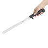 Gekerbtes Schneidemesser Schwarz Klinge 30,5 cm - Hygiplas - Fourniresto