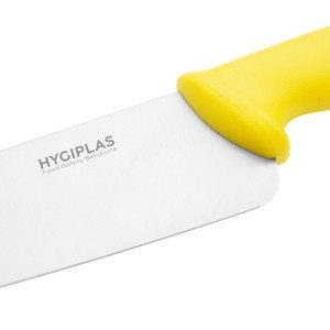 Couteau De Cuisinier Jaune Lame 25,5 Cm - Hygiplas - Fourniresto