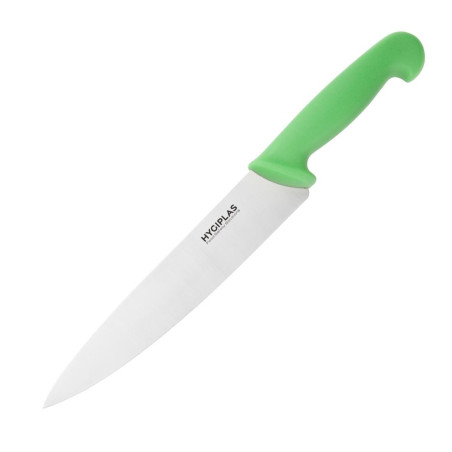 Couteau De Cuisinier Vert Lame 21,5 Cm - Hygiplas - Fourniresto