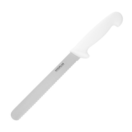 Brotmesser Weiß Klinge 20,5 cm - Hygiplas - Fourniresto