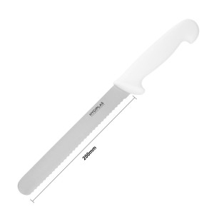 Brotmesser Weiß Klinge 20,5 cm - Hygiplas - Fourniresto