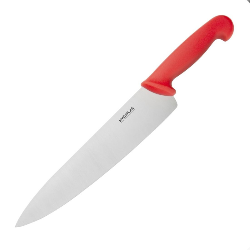 Kochmesser Rot Klinge 25,5 cm - Hygiplas - Fourniresto