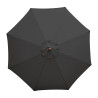 Black Round Parasol Ø 2.5 M - Bolero - Fourniresto