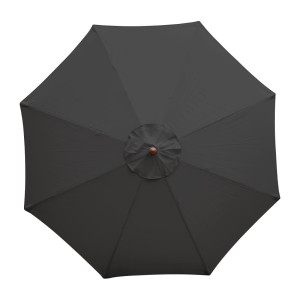 Parasol Zwart Rond Ø 3 M - Bolero - Fourniresto