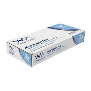 Aluminiumfolierol voor compacte dispenser 1000 30 m - Set van 3 - Wrapmaster - Fourniresto