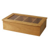 Tea Box in Hevea Wood 335 x 200 mm - Olympia - Fourniresto