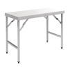 Folding Stainless Steel Table 1200 mm - Vogue - Fourniresto