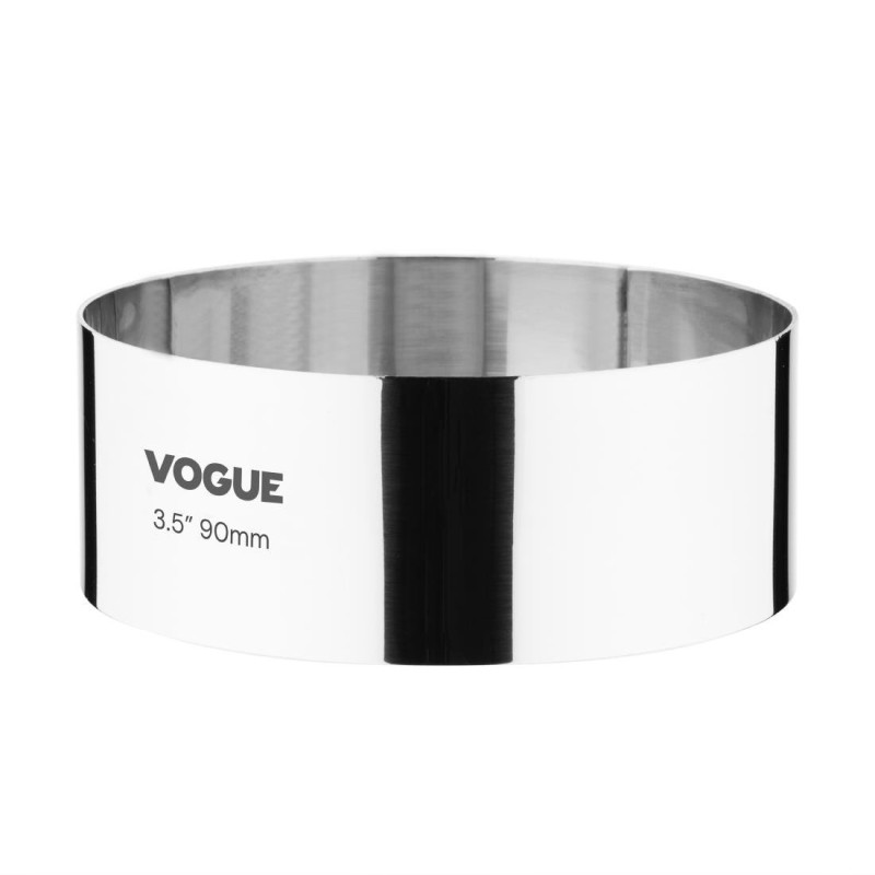 Ronde RVS Mousse Ring Ø 90 mm H 35 mm - Vogue - Fourniresto