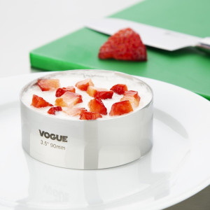 Edelstahl-Mousse-Ring Ø 90 mm H 35 mm - Vogue - Fourniresto