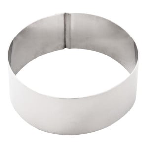 Ronde RVS Mousse Ring Ø 90 mm H 35 mm - Vogue - Fourniresto