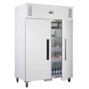 Kühlschrank mit positiver Kühlung, weiß, GN 2/1, Doppeltür, 1200 L - Polar - Fourniresto