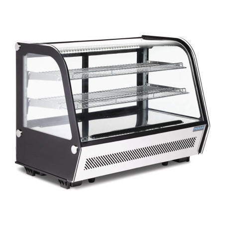 Toonbank Koelvitrine Zwart 160 L - Polar - Fourniresto