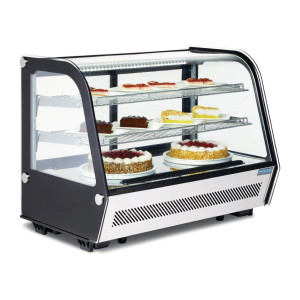 Toonbank Koelvitrine Zwart 160 L - Polar - Fourniresto