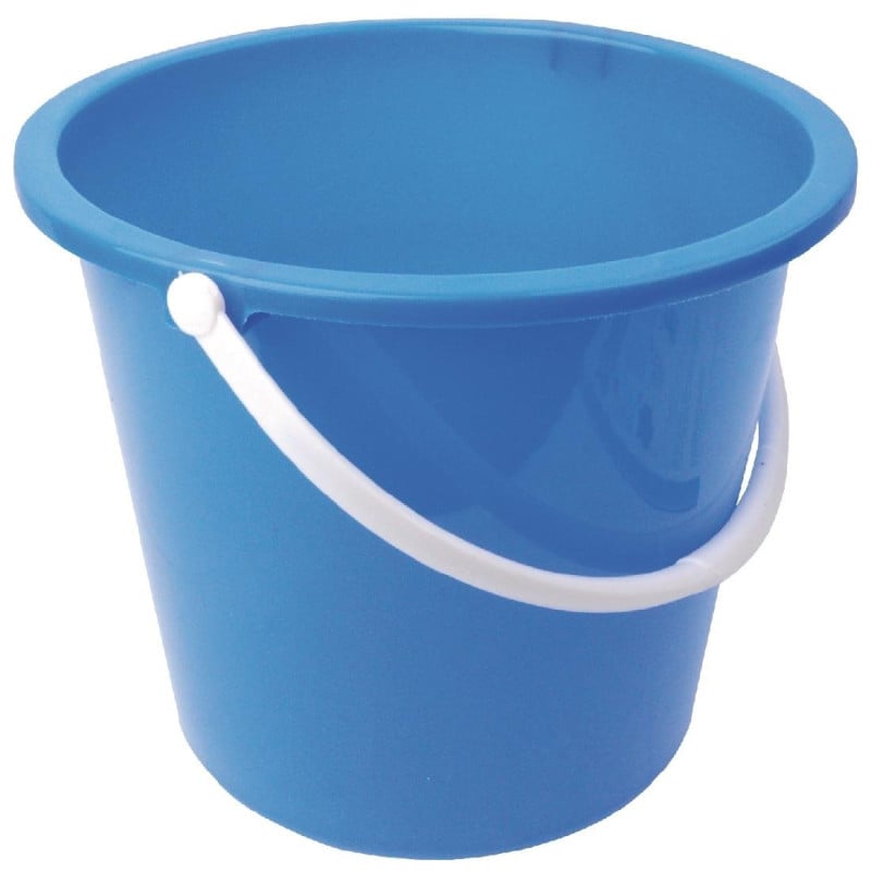 Emmer Rond van Blauw Plastic 10 L - Jantex - Fourniresto