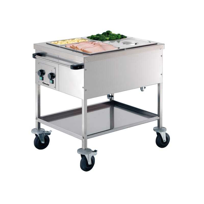 Bain-Marie-Wagen - 2 GN 1/1