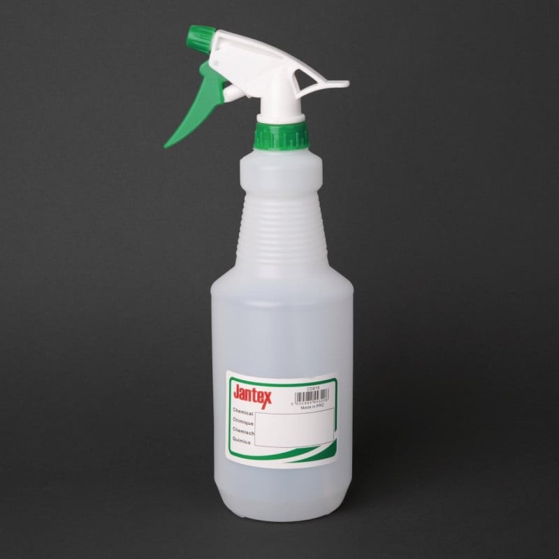 Spray Bottle Color Code Green 750 ml - Jantex - Fourniresto