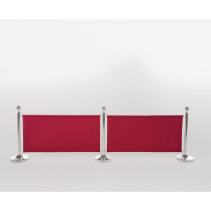 Barriere aus rotem Stoff und Befestigungen - Bolero - Fourniresto