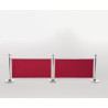 Barriere aus rotem Stoff und Befestigungen - Bolero - Fourniresto