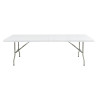 Table Pliable Au Centre Blanche 2430 Mm - Bolero - Fourniresto